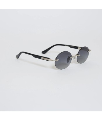 Frameless round sunglasses